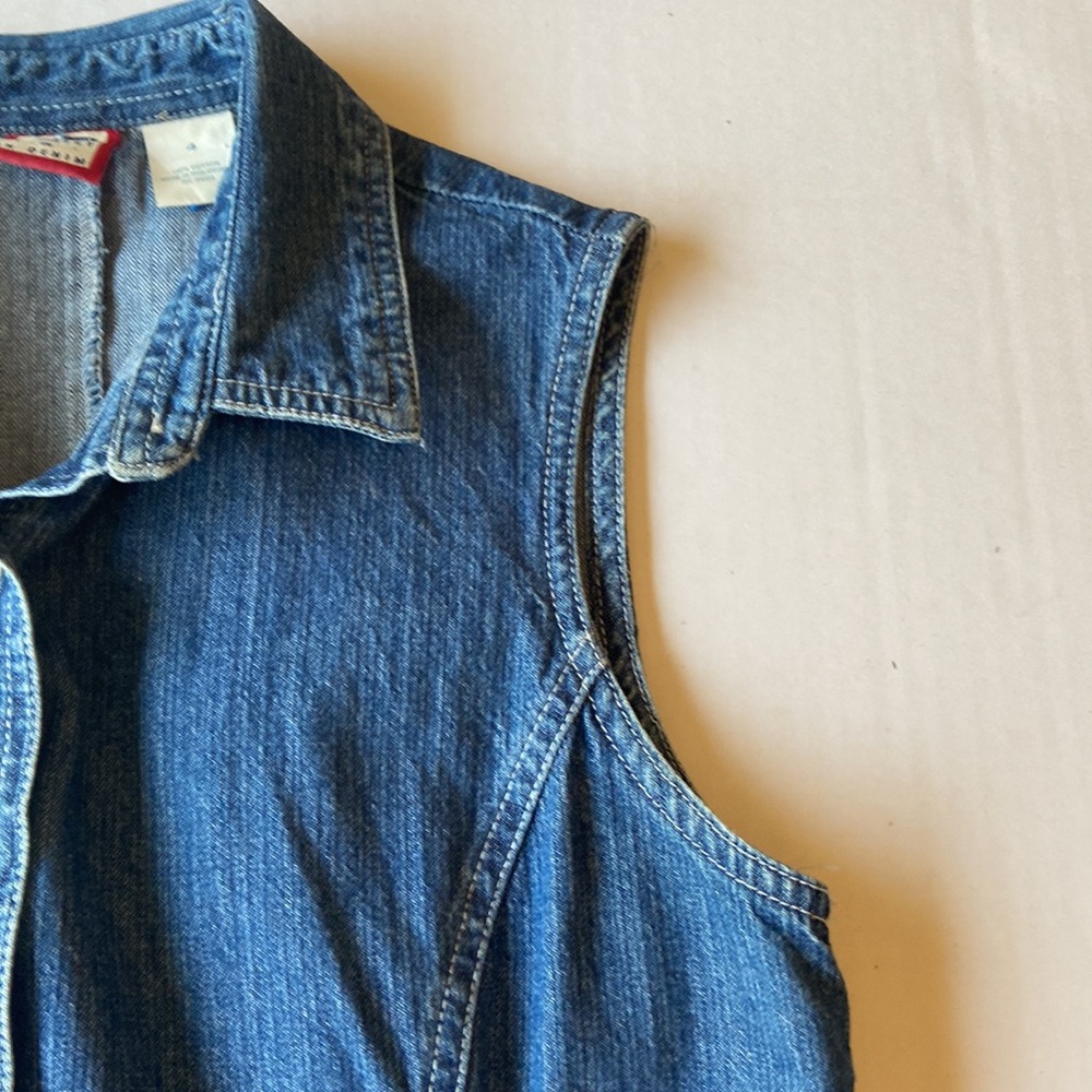 Vintage Sleeveless Jeans Dress - Picture 5 of 15